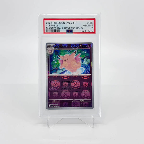 Clefable 036/165 (JP) Master Ball Reverse Holo - PSA 10