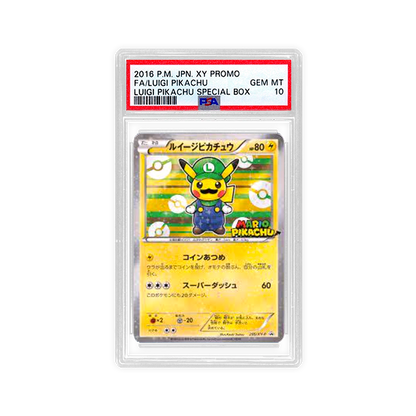 Luigi Pikachu Promo Set – PSA 10 (Sequentially Graded)