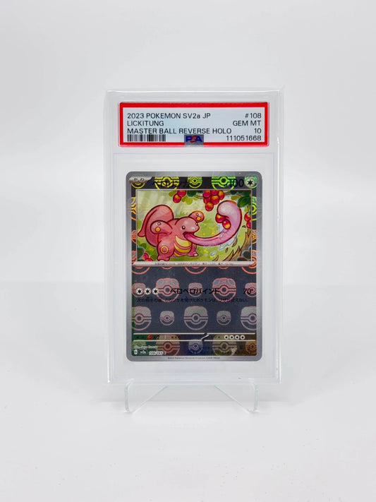 Lickitung 108/165 (JP) Master Ball Reverse Holo - PSA 10