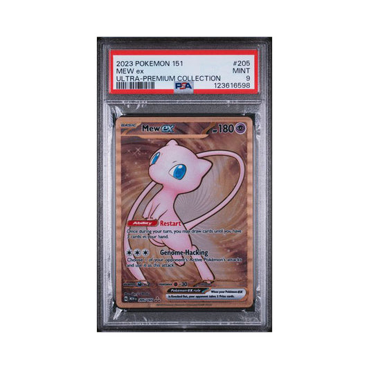 Mew ex (151 Metal Card) 205/165 - PSA 9