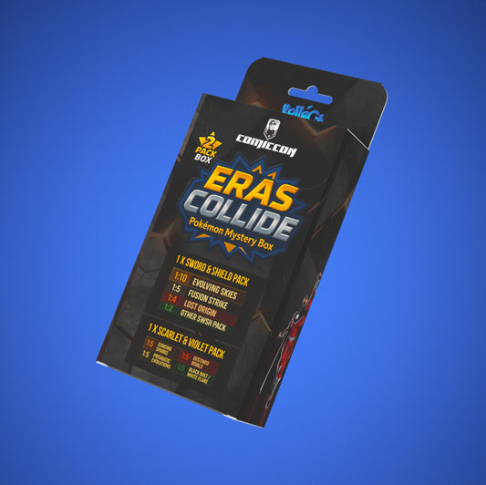 Pokémon Mystery Box (2 Packs) • ERAS COLLIDE - COMICCON Edition