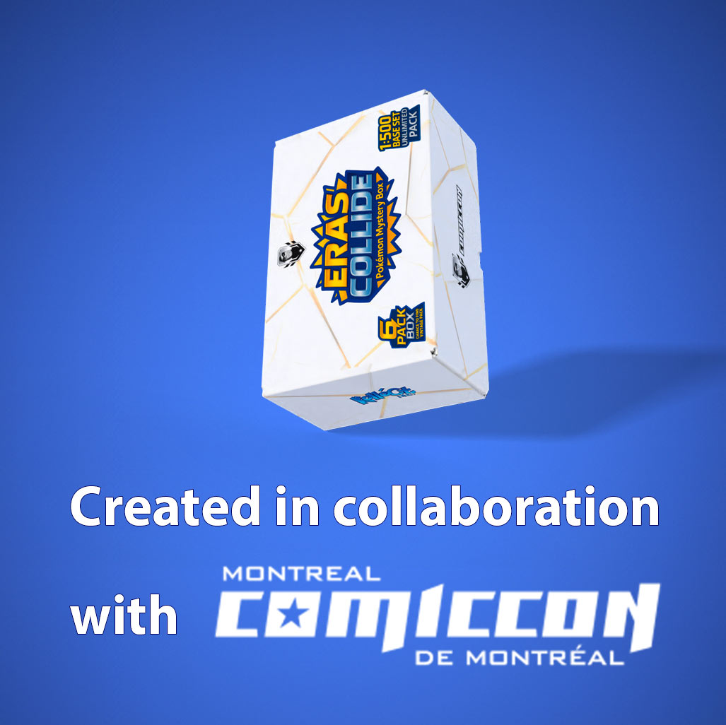 Pokémon Mystery Box (6 Packs) • ERAS COLLIDE - COMICCON Edition