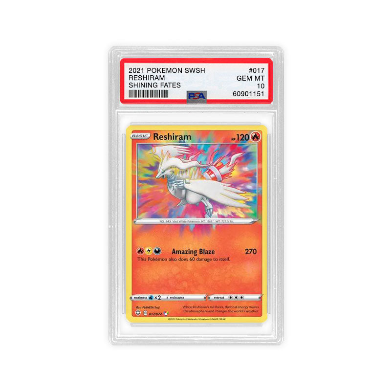 Reshiram 017/072 - Amazing Rare - PSA 10