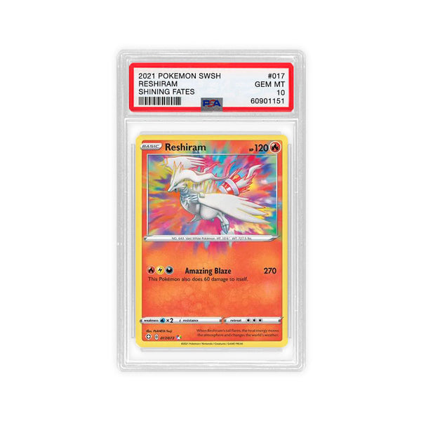 Reshiram 017/072 - Amazing Rare - PSA 10